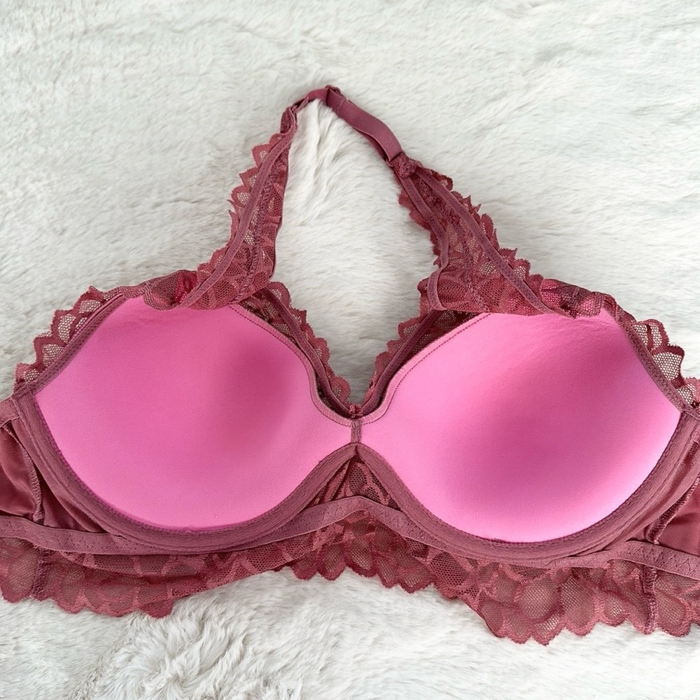 NWOT VS PINK Lace Halter Bralette size Small D-DD - Picture 5 of 6